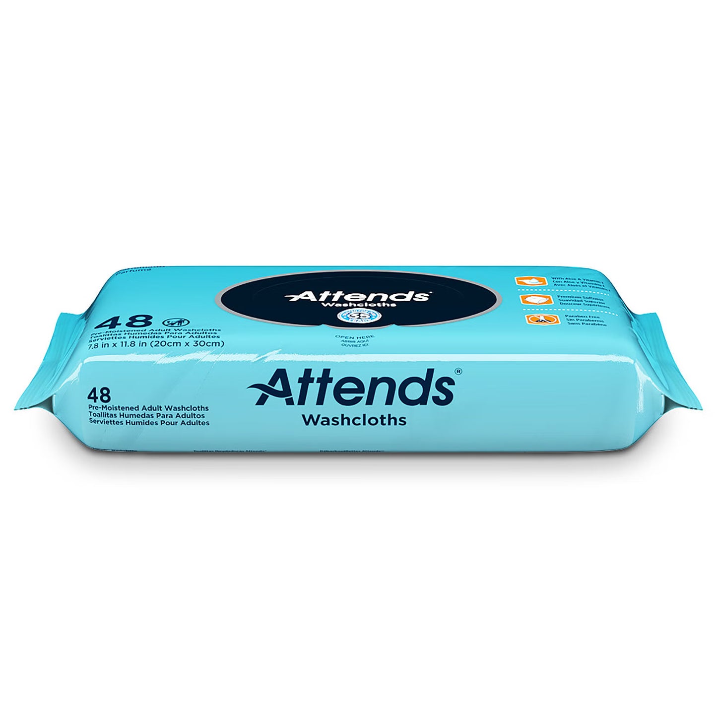 Attends® Scented Personal Cleansing Wipes with Aloe and Vitamin E
