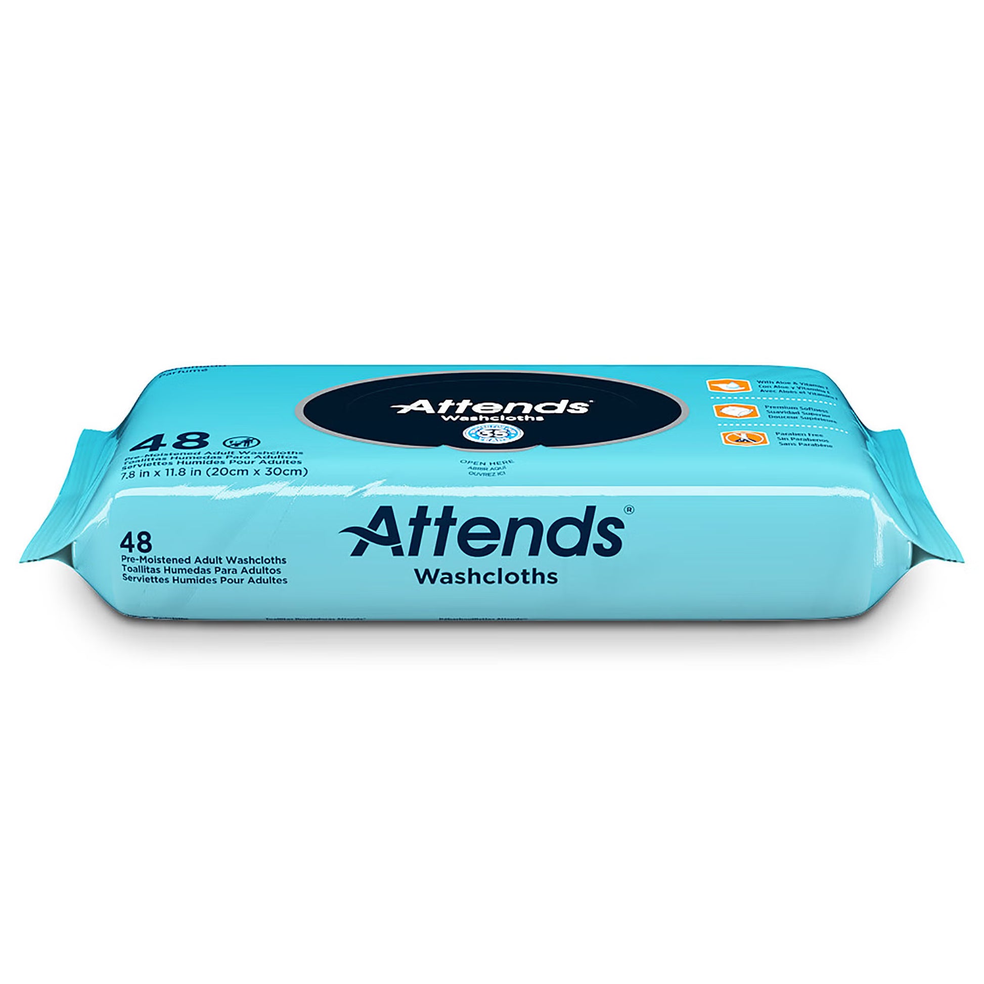 Attends® Scented Personal Cleansing Wipes with Aloe and Vitamin E