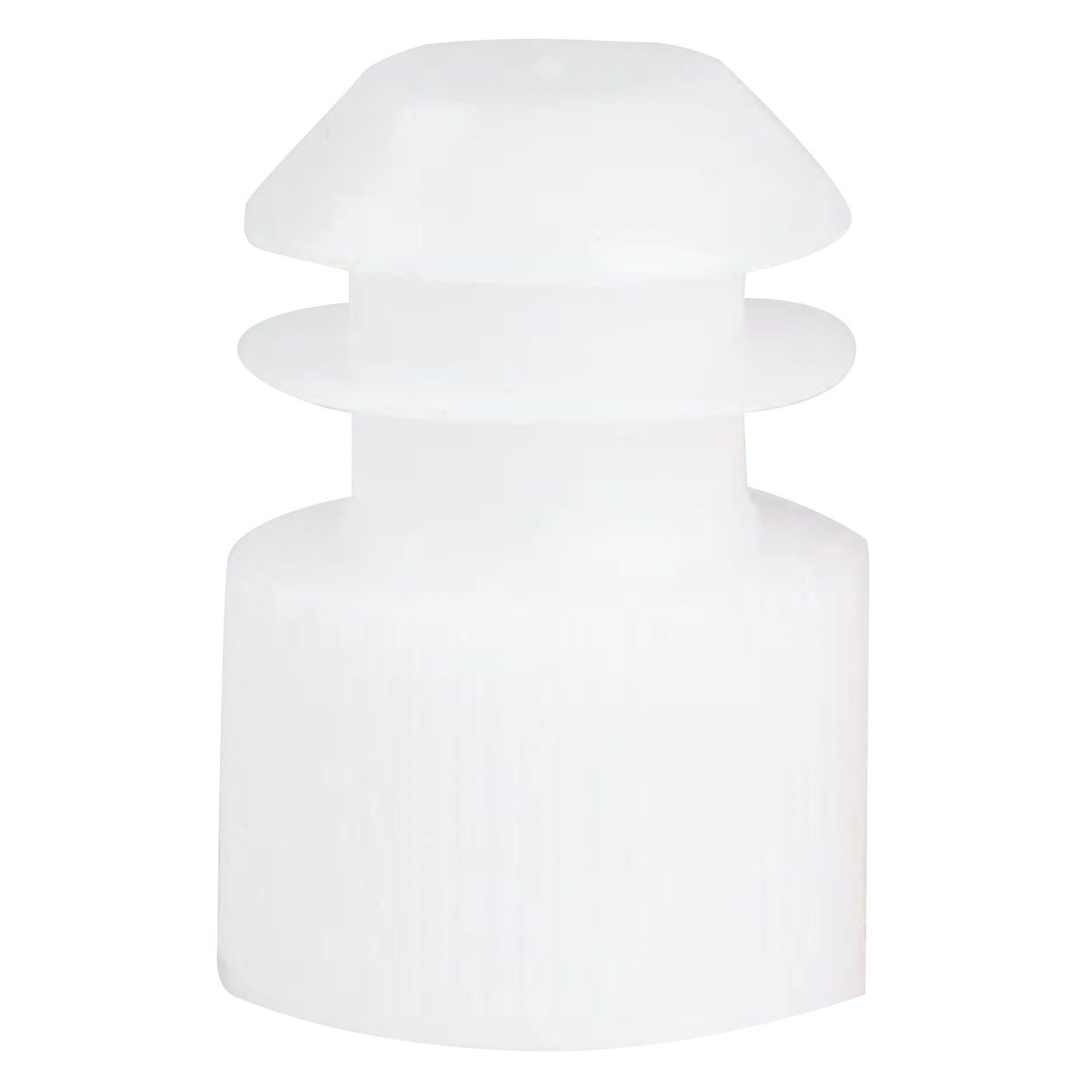 McKesson Flanged Plug Caps, White, Polyethylene, for use with 16mm Tubes