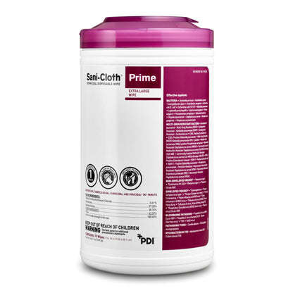 Sani-Cloth® Prime Germicidal Disinfectant Wipes, 7.5 x 15 Inch