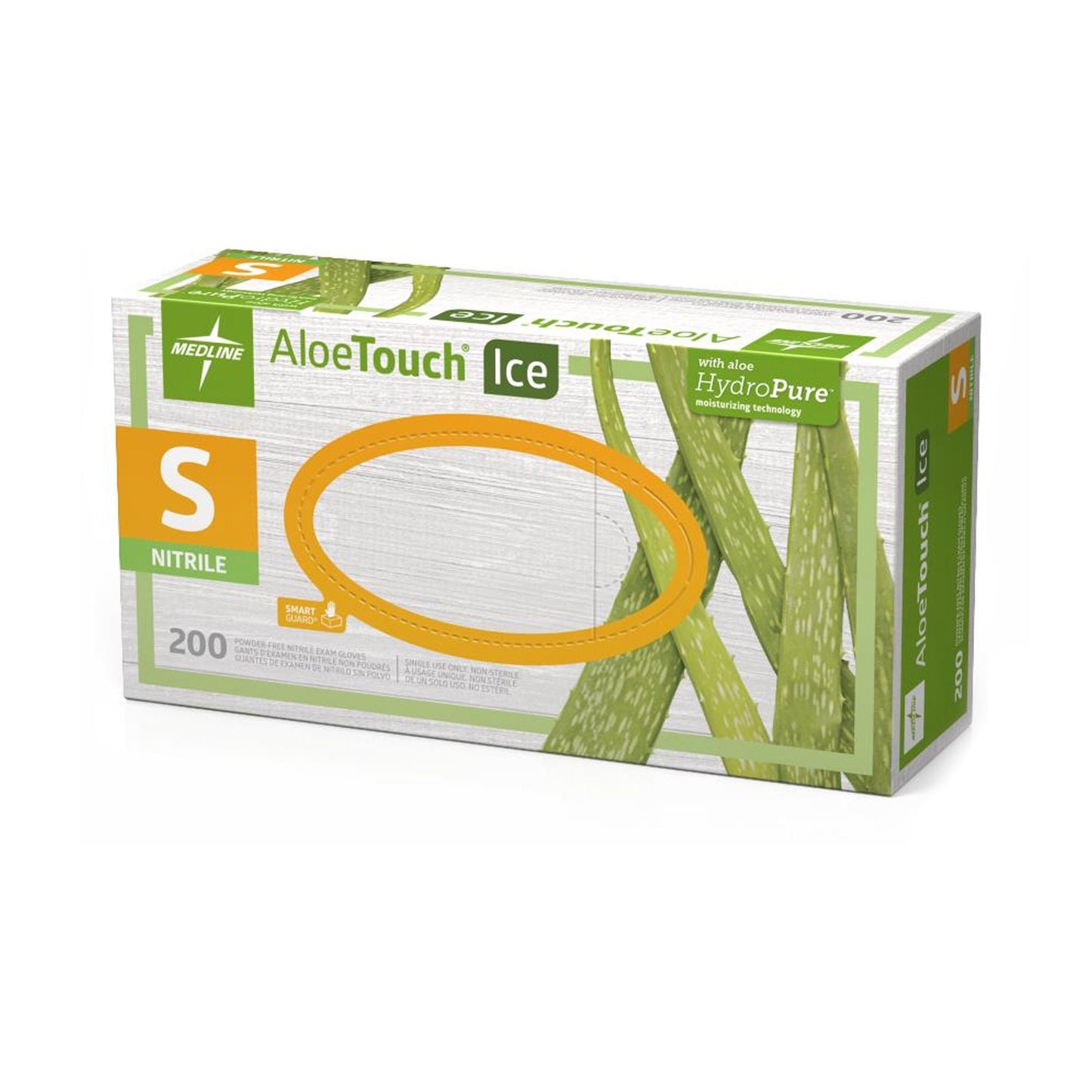 Aloetouch® Ice™ Nitrile Exam Gloves, Green - view 3