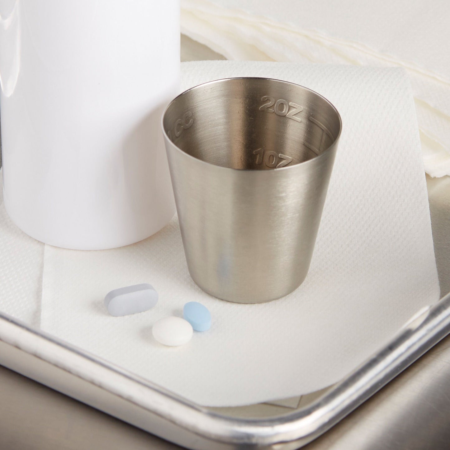 McKesson Argent™ Stainless Steel Graduated Medicine Cup, capacity