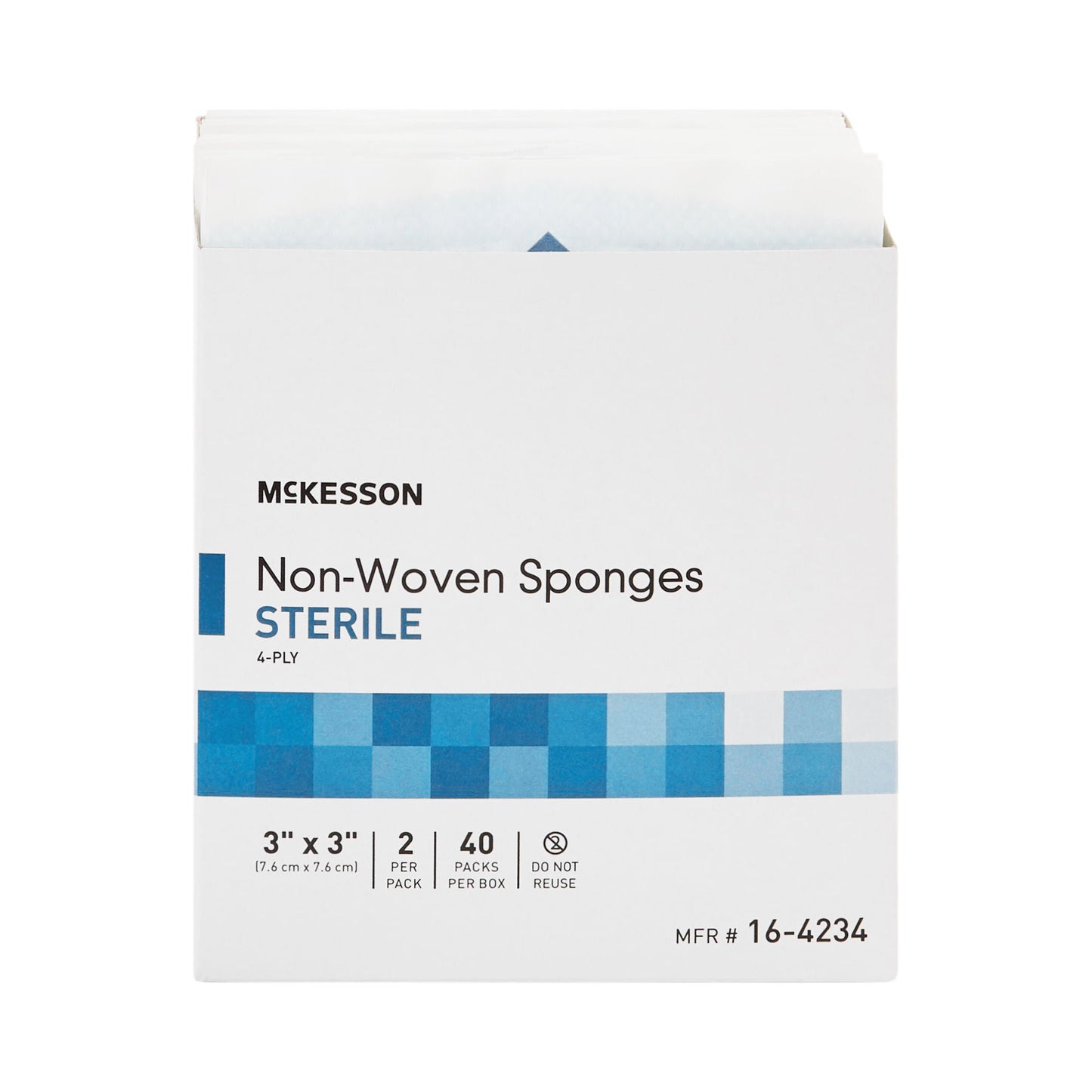 McKesson Sterile Nonwoven Sponge, 4-Ply