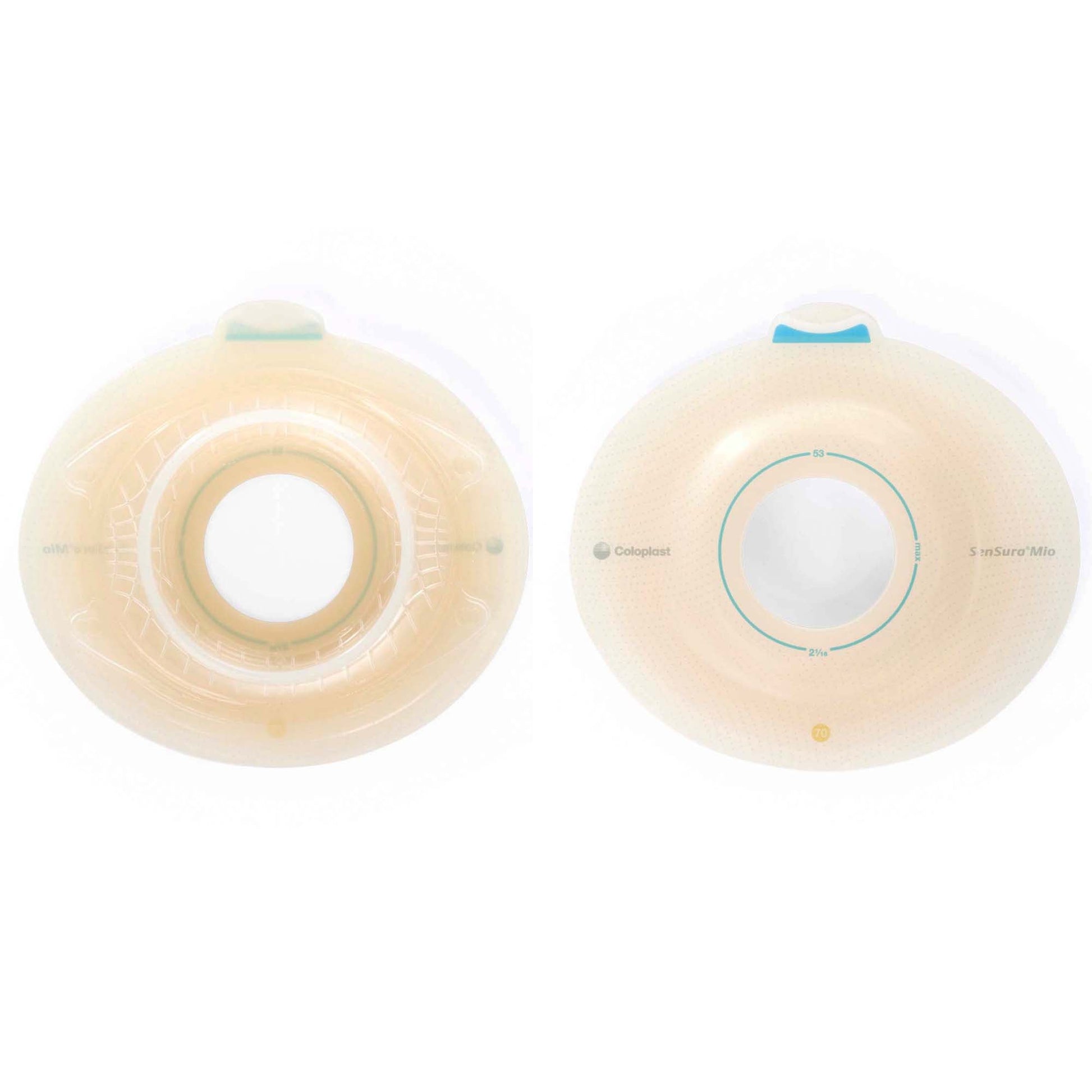 SenSura® Mio Click Convex Deep Ostomy Barrier, Stoma Opening, Yellow Match