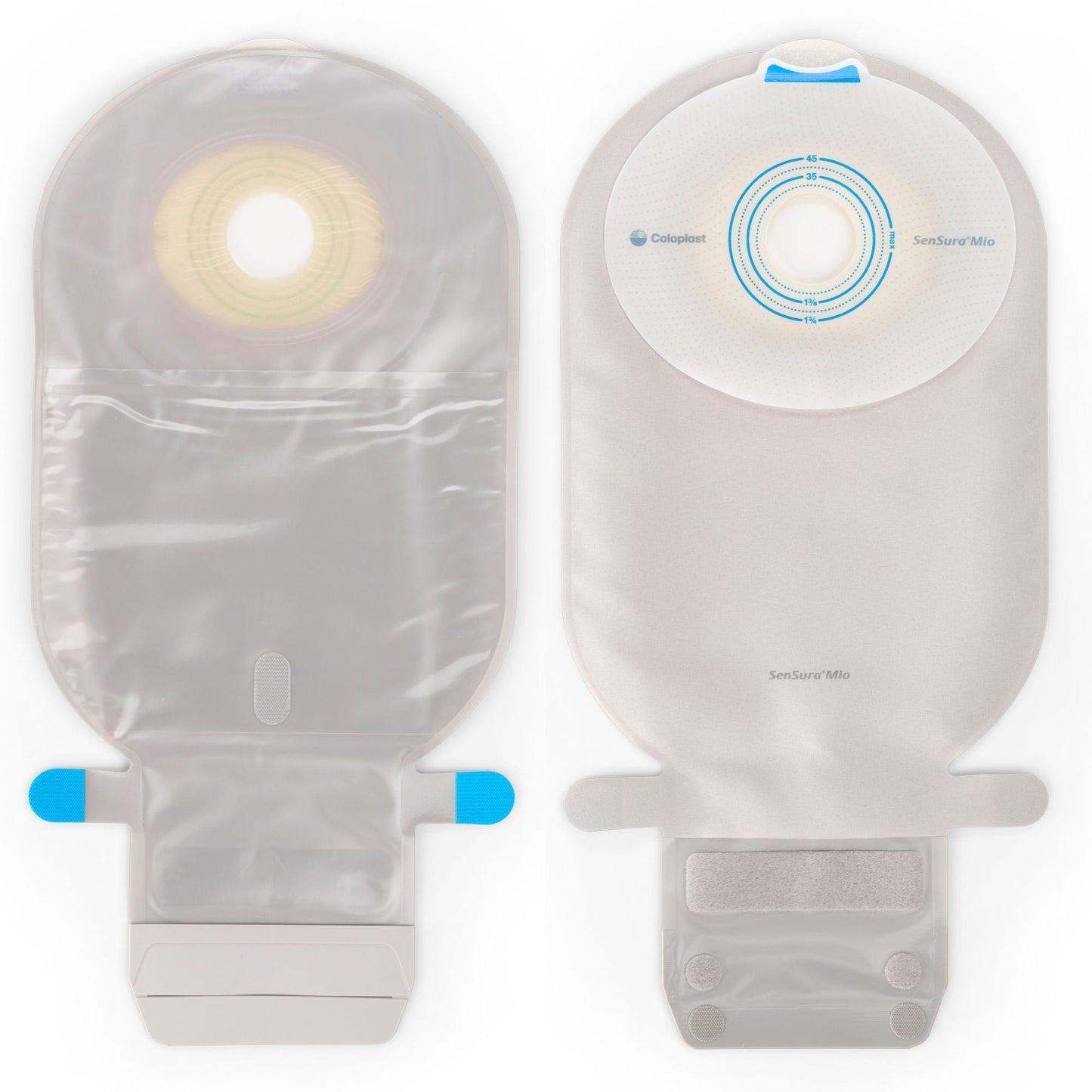 SenSura® Mio Flat 1-Piece Transparent Ostomy Pouch, Stoma