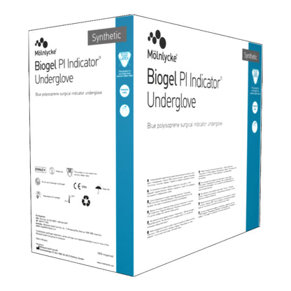 Sterile Biogel® PI Indicator® Underglove Polyisoprene Surgical Gloves, Blue - view 5
