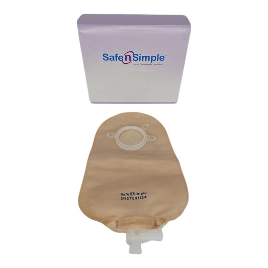 Safe n Simple Urostomy Pouch Two-Piece System Length Without Barrier Drainable