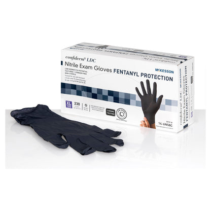McKesson Confiderm® LDC Nitrile Exam Gloves, Black - view 6