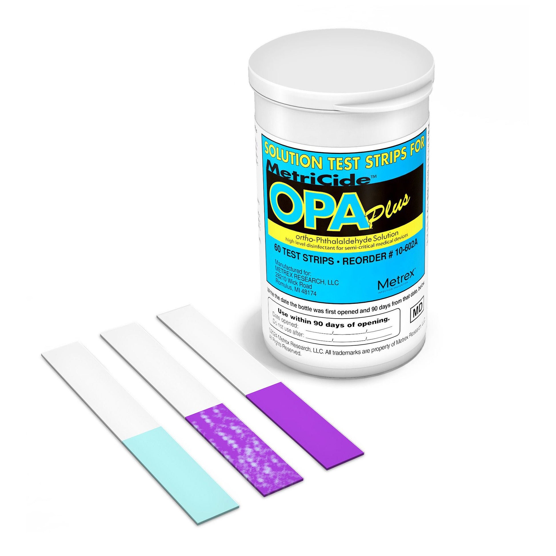 MetriCide™ OPA Plus OPA Concentration Indicator 60 Test Strips Single Use – Case of 2 - view 3