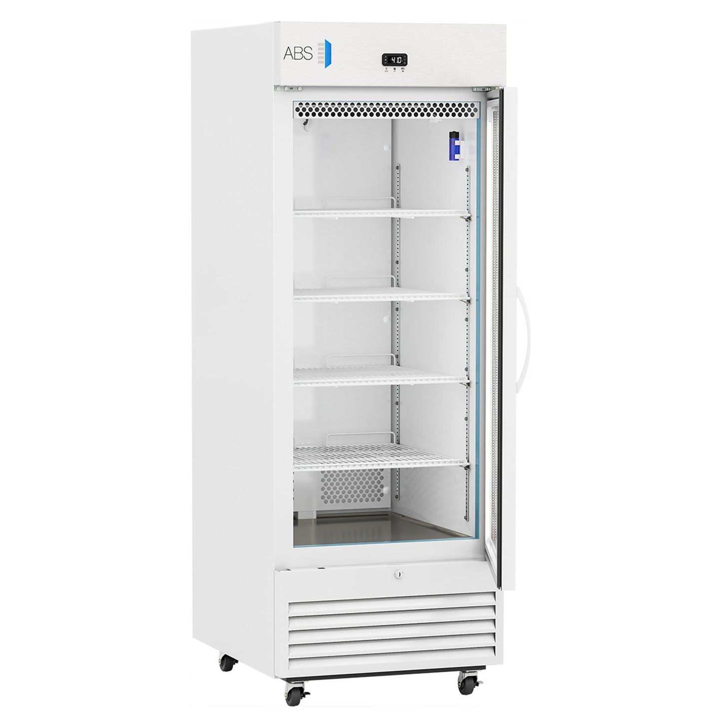 ABS Upright Refrigerator Pharmaceutical 26 cu.ft. 1 Glass Swing Door Cycle Defrost