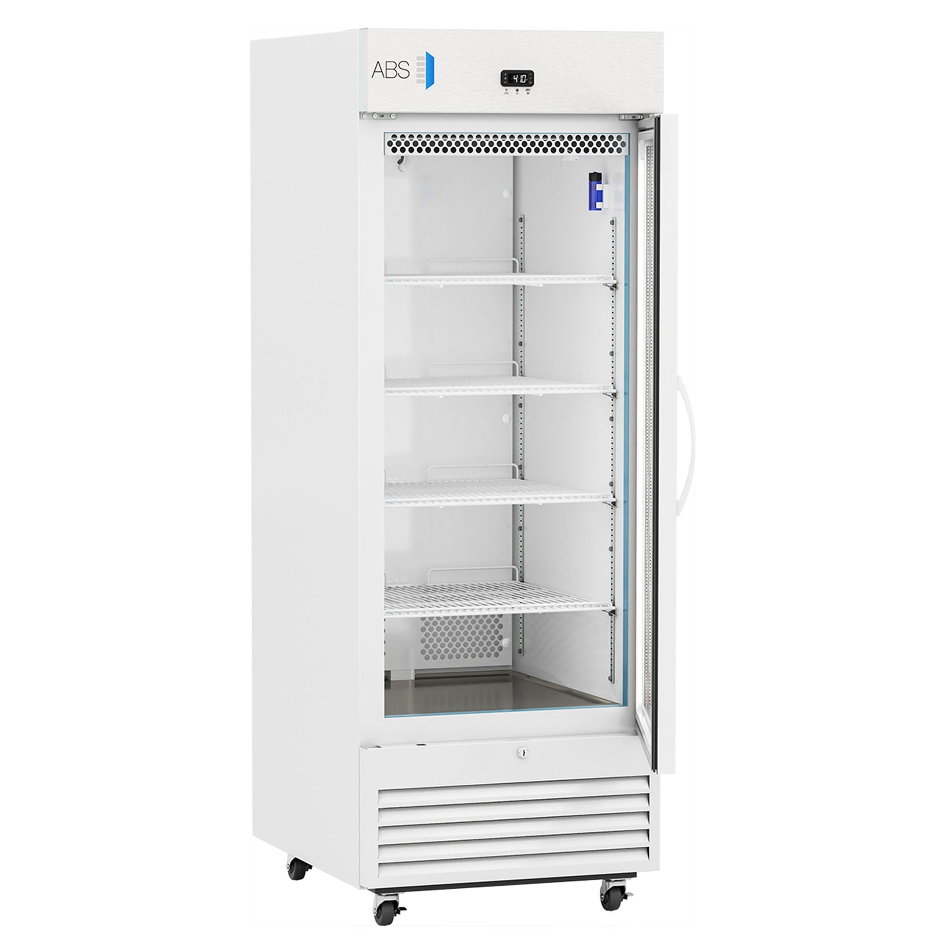 ABS Upright Refrigerator Pharmaceutical 26 cu.ft. 1 Glass Swing Door Cycle Defrost