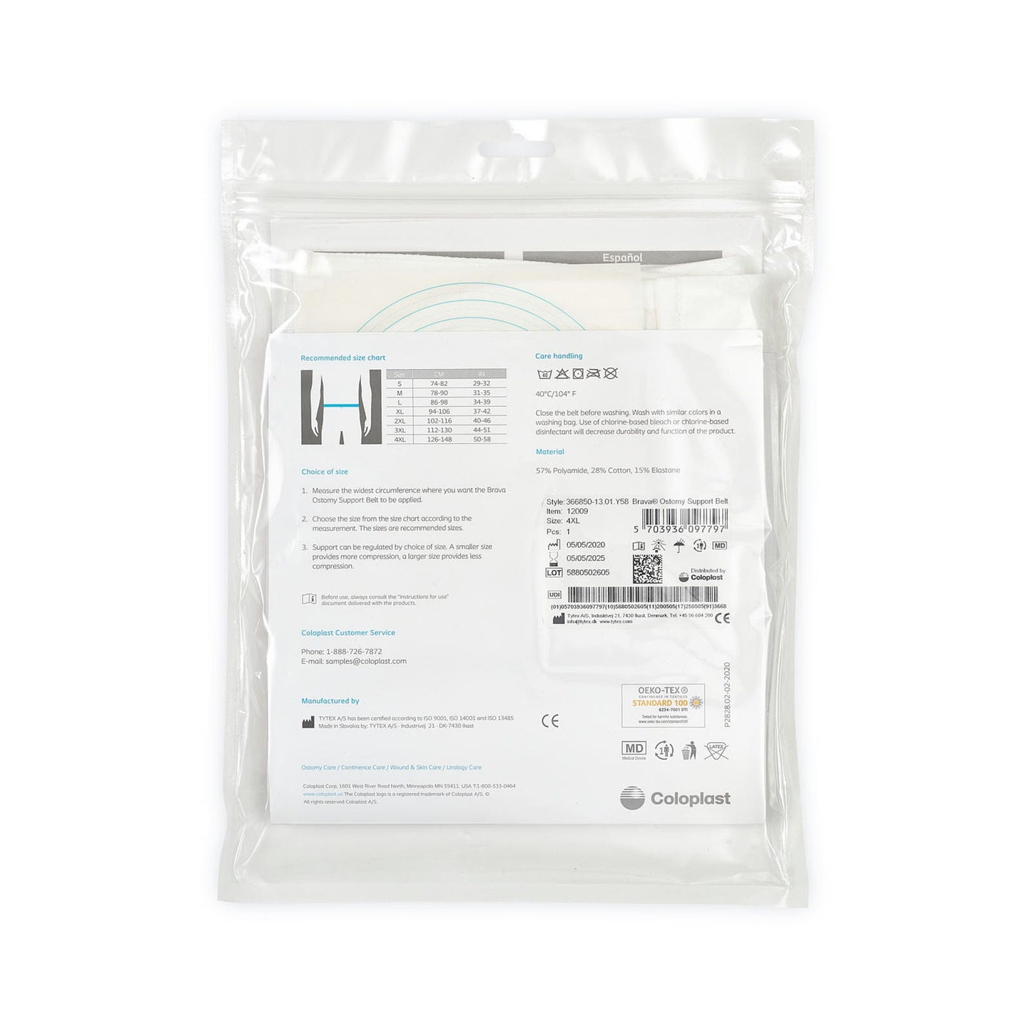 Brava® Ostomy Support Belt, 4XL