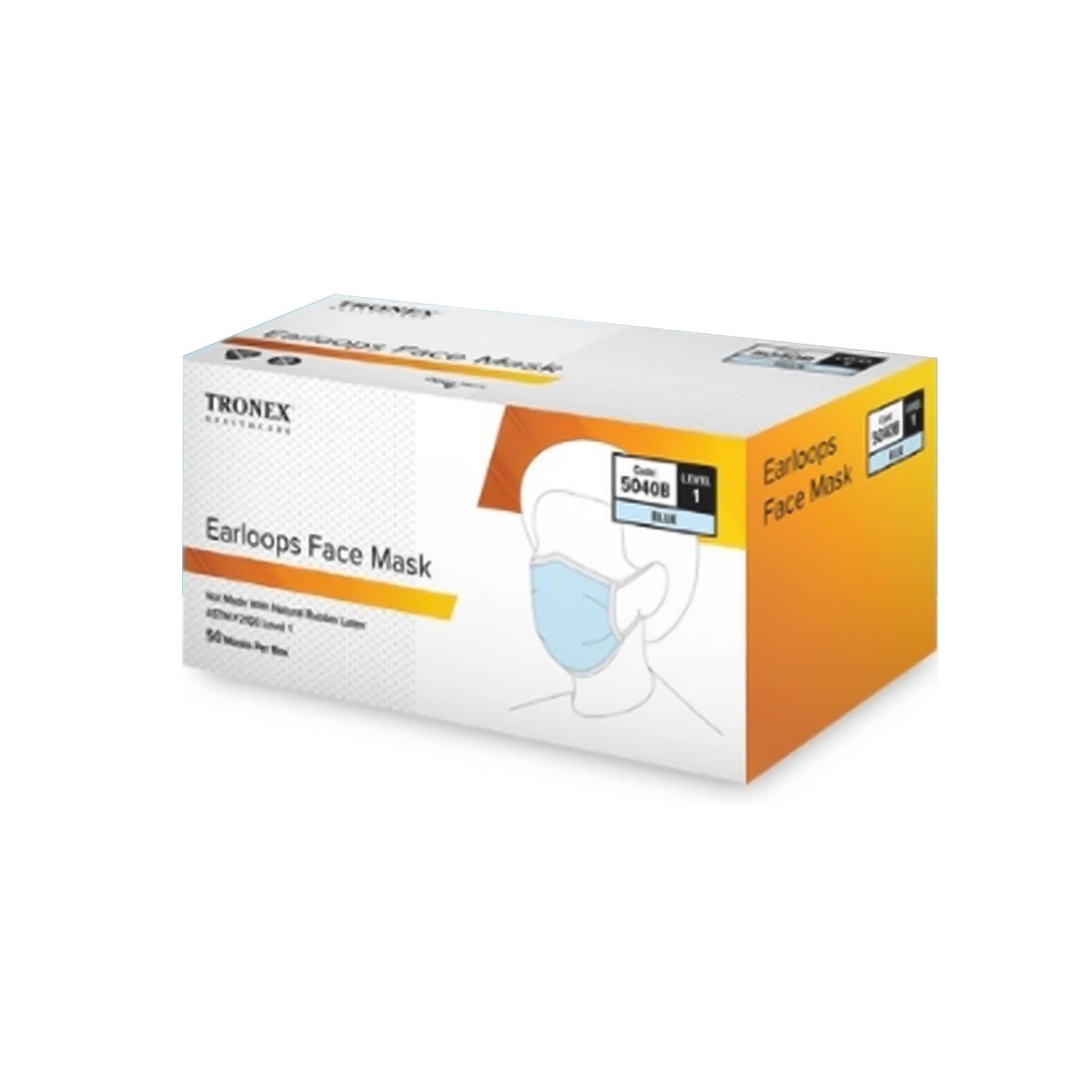 Tronex Procedure Mask ASTM Level 1 Earloops One Size Fits Most
