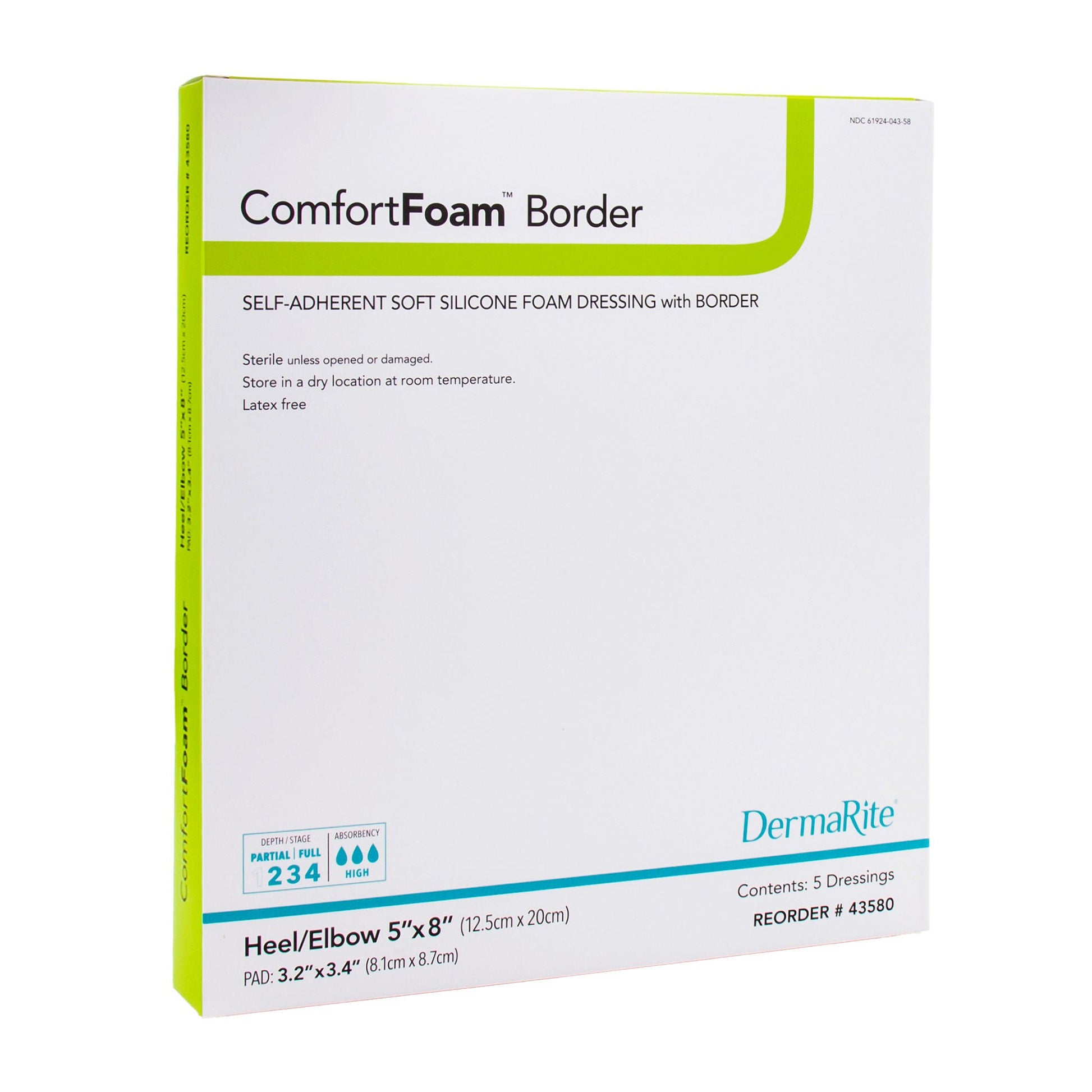 ComfortFoam™ Bordered Foam Wound Dressing w/ Soft Silicone Adhesive