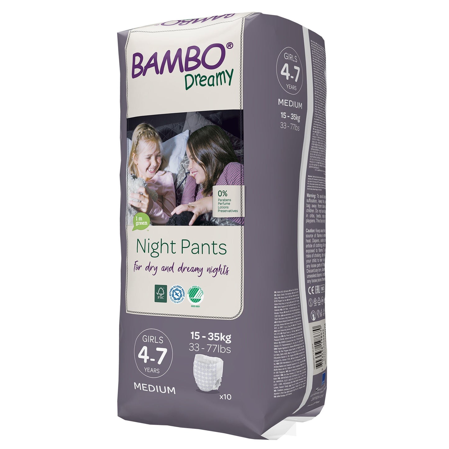 Bambo® Dreamy Training Pants, For Girls 4 – 7 Years Old