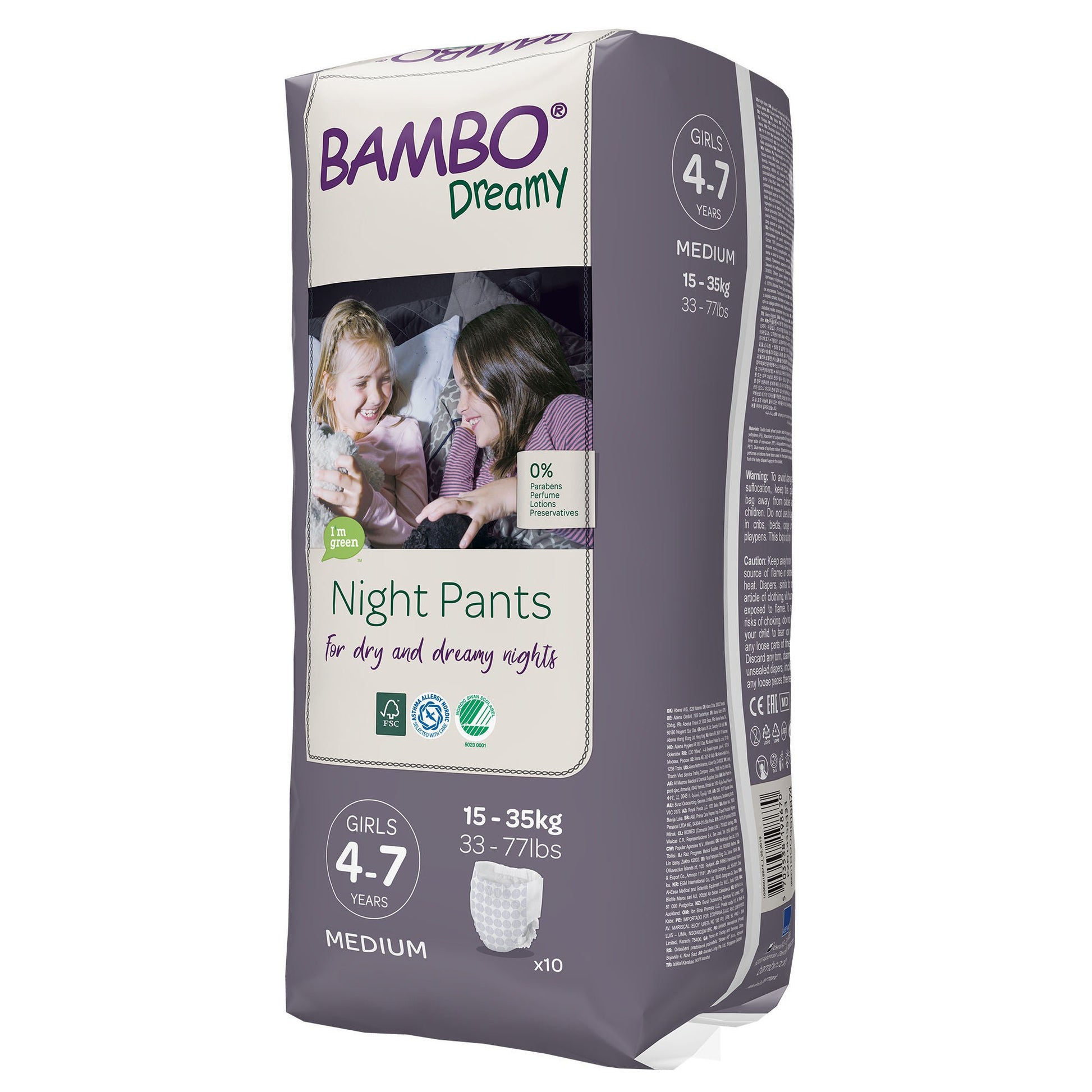 Bambo® Dreamy Training Pants, For Girls 4 – 7 Years Old
