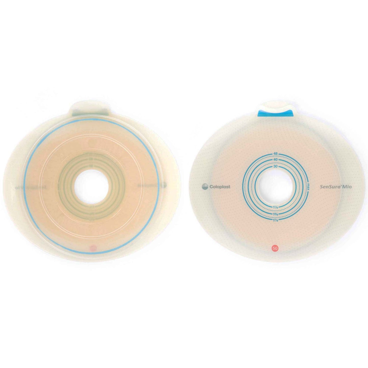 SenSura® Mio Flex Ostomy Barrier, Stoma Opening, Red Color Match
