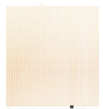 Nihon Kohden Recording Chart Paper Z-Fold Orange Grid
