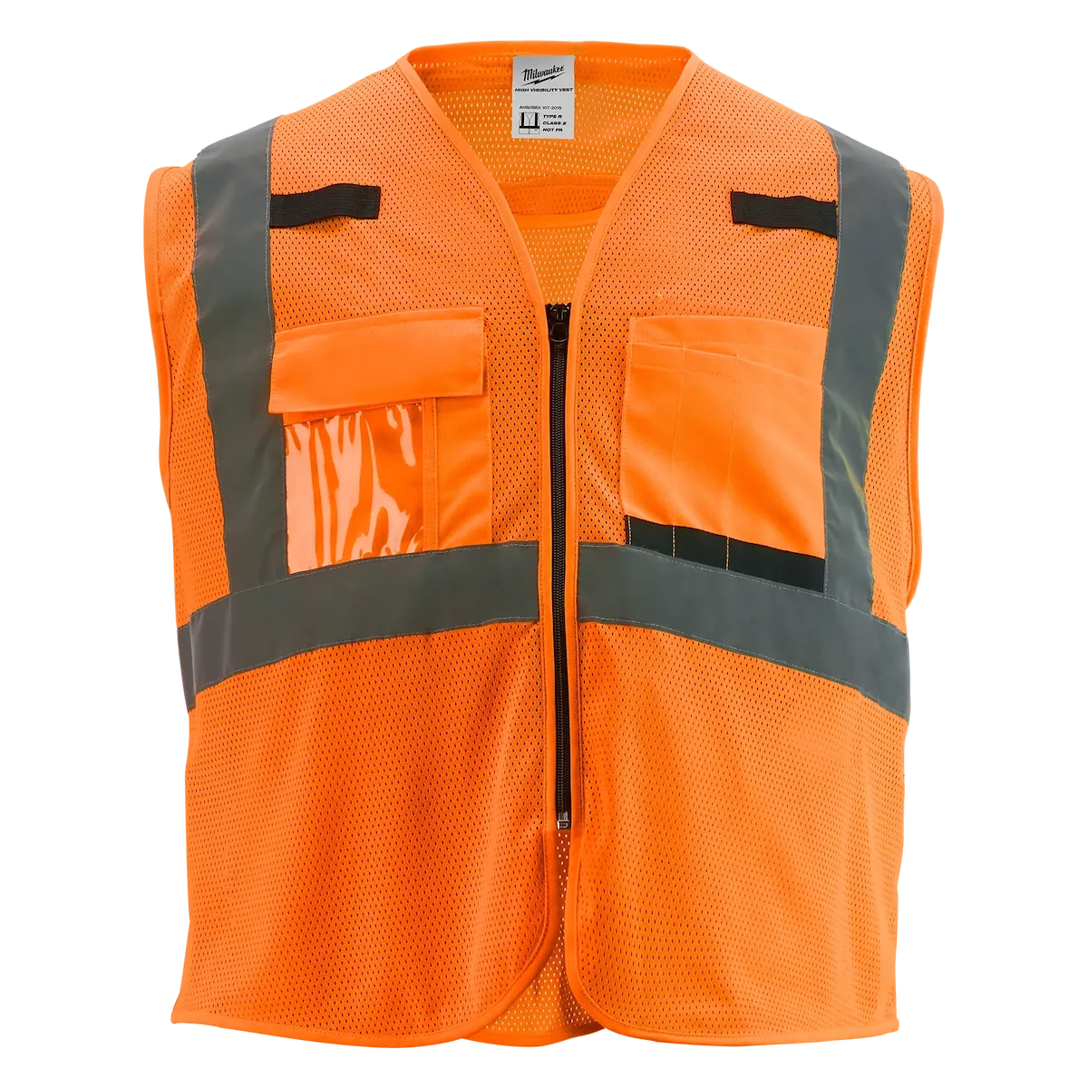 Milwaukee Class 2 High Visibility Orange Mesh Safety Vest - S/M 48-73-5117