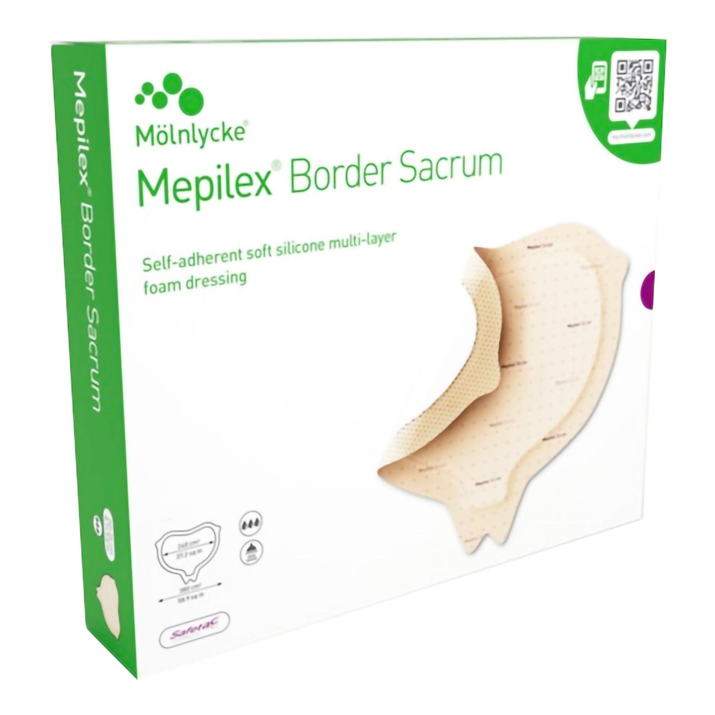 Mepilex® Border Sacrum Foam Dressing