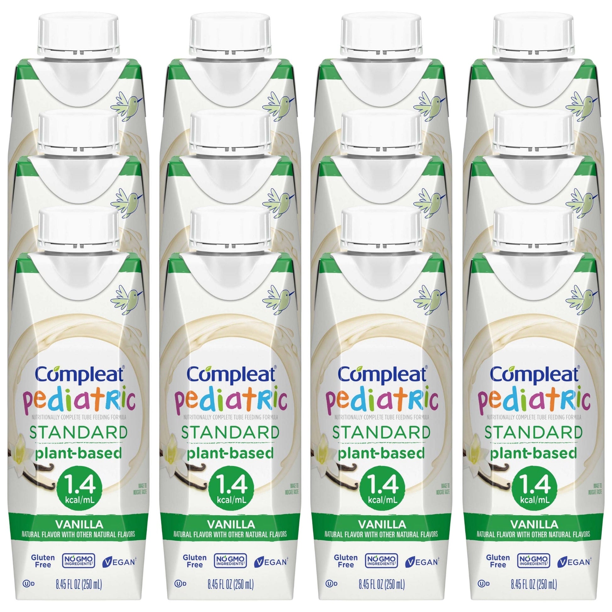 Compleat® Pediatric Standard Plant-Based 1.4 Cal Tube Feed Formula, Vanilla