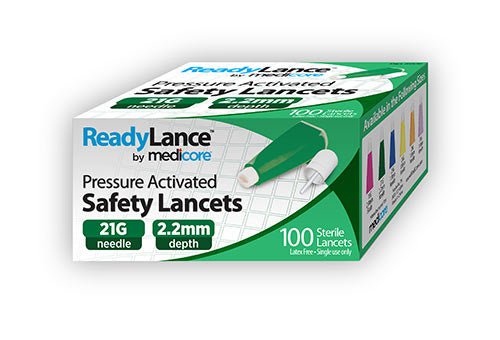 ReadyLance Safety Lancet Retractable Pressure Activated Finger
