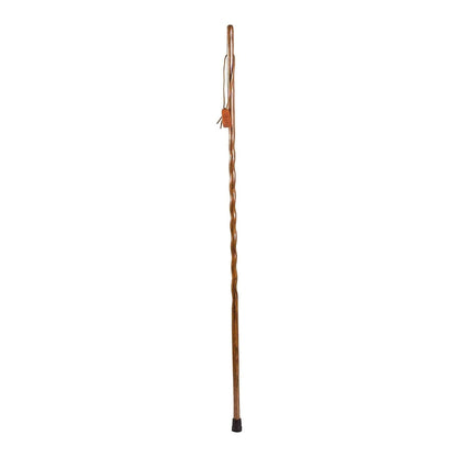 Brazos™ Twisted Oak Hitchhiker Handcrafted Walking Stick, 58-Inch, Brown