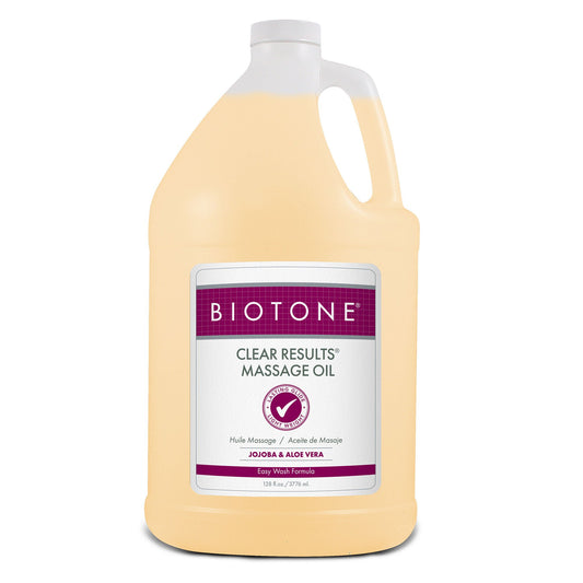 Biotone® Clear Results® Massage Oil with Jojoba & Aloe Vera, Jug