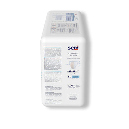 Seni® Classic Plus Moderate to Heavy Absorbency Incontinence Brief, Extra Large