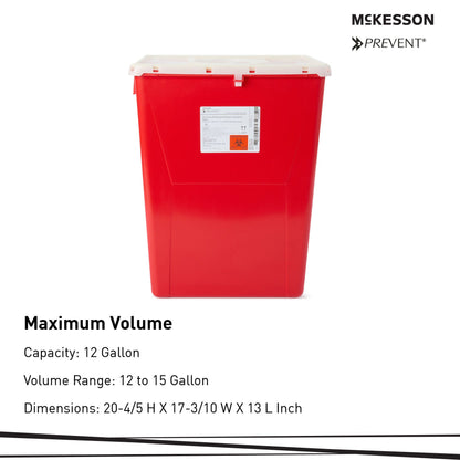 McKesson Prevent® Sharps Container, 12 Gallon