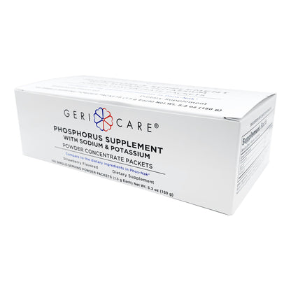 Geri-Care Phosphorus Supplement Powder with Electrolytes, Strawberry Flavor