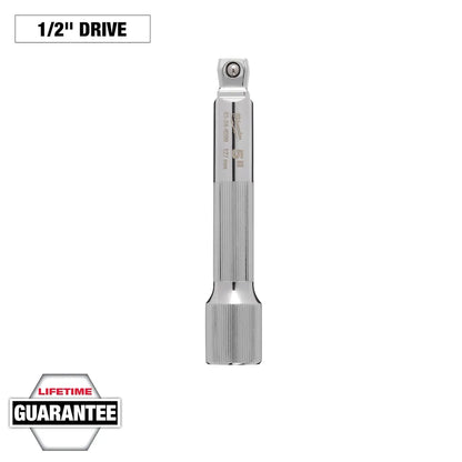 Milwaukee 1/2" Drive 5" Wobble Extension 43-24-9209 | 1/2 in Drive, Chrome Vanadium Steel