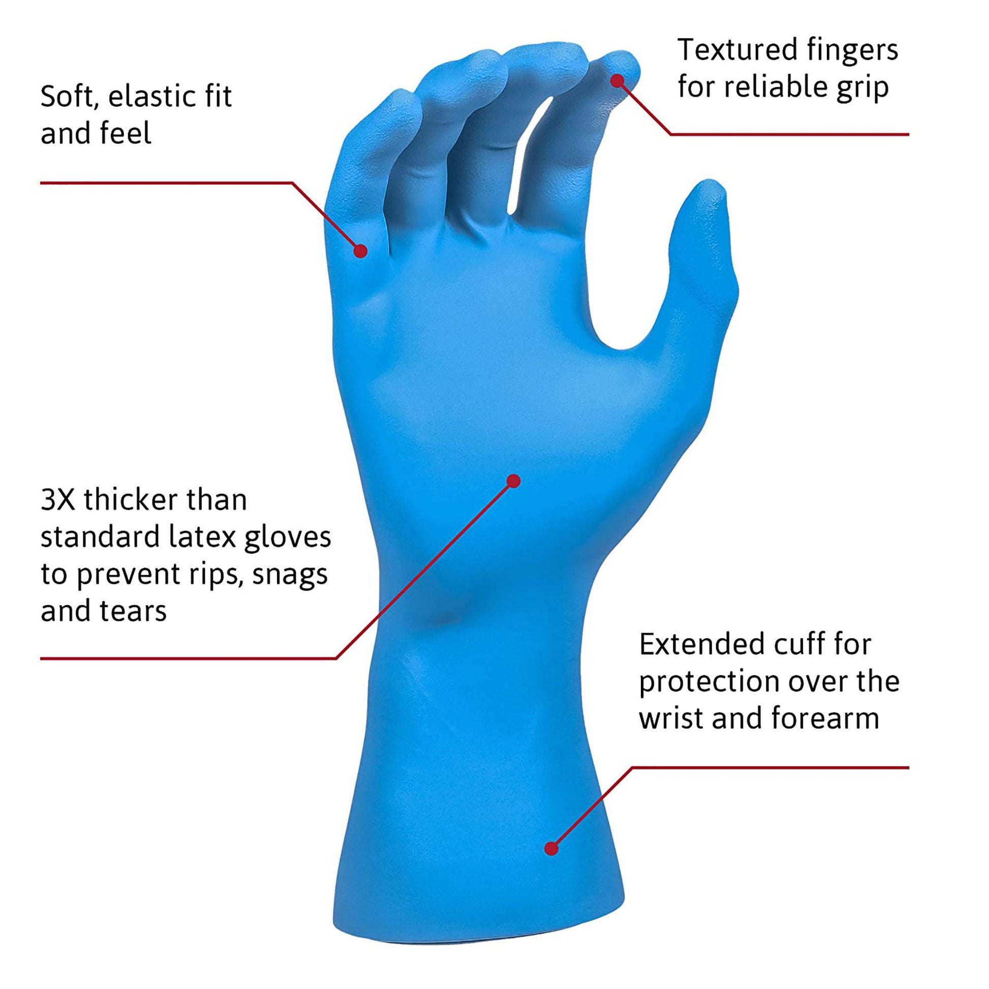 Supreno® SE Nitrile Exam Gloves, Blue - view 3