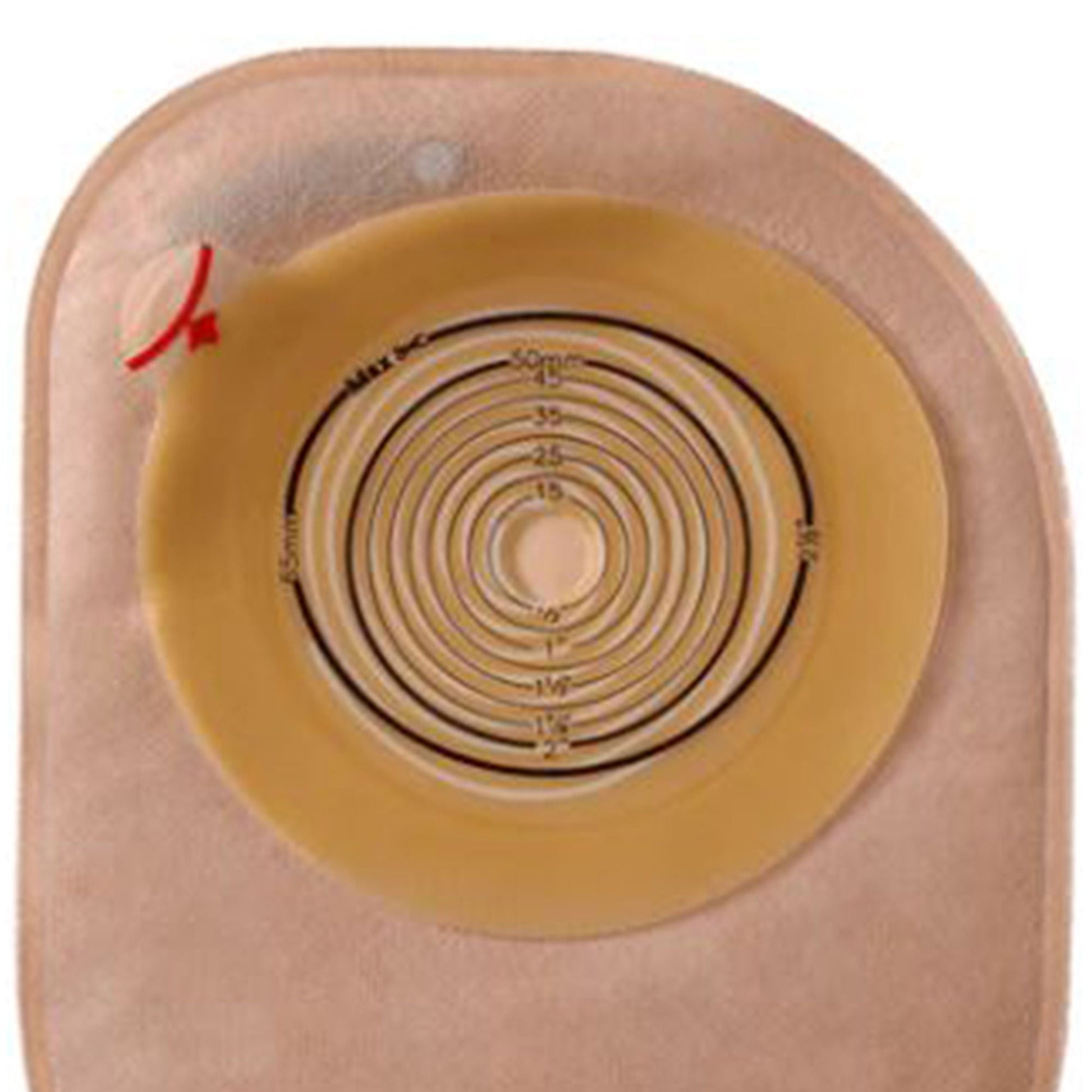 Assura® Flat One-Piece Opaque Ostomy Pouch, Cut to Fit Stomas