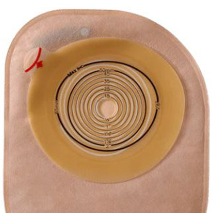 Assura® Flat One-Piece Opaque Ostomy Pouch, Cut to Fit Stomas