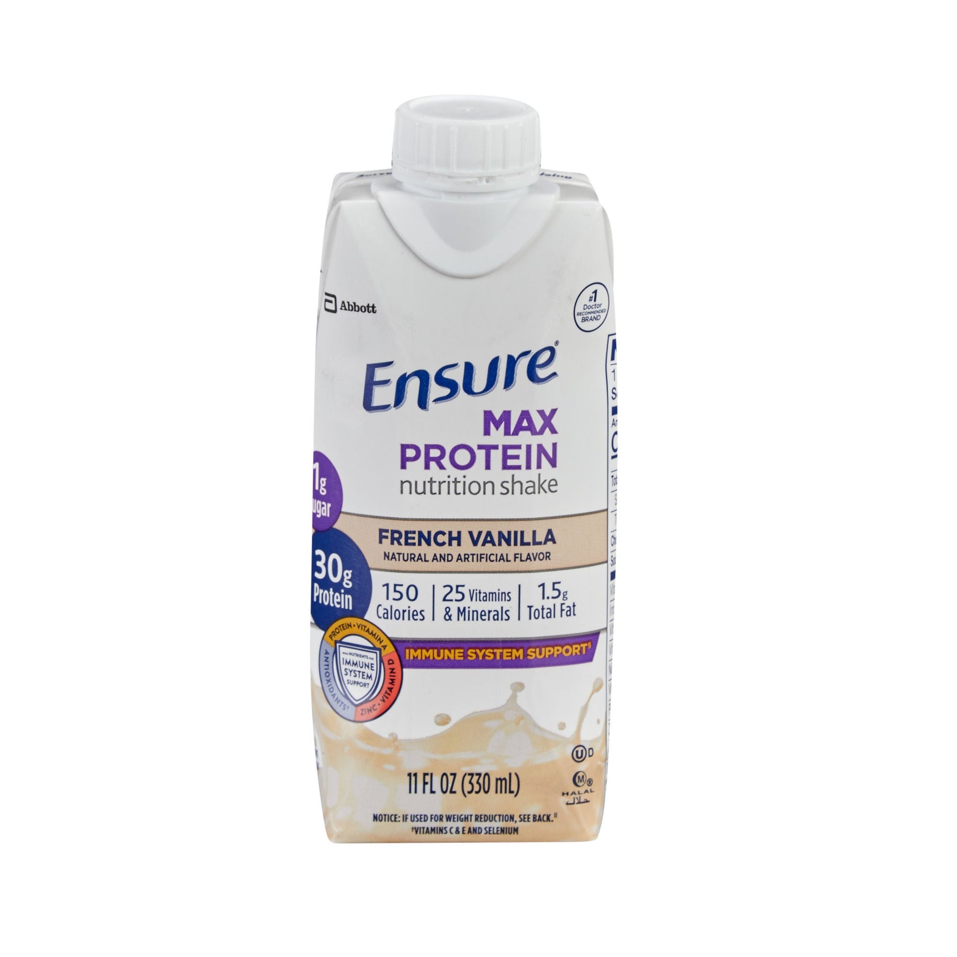 Ensure® Max Protein Nutrition Shake, Vanilla, carton