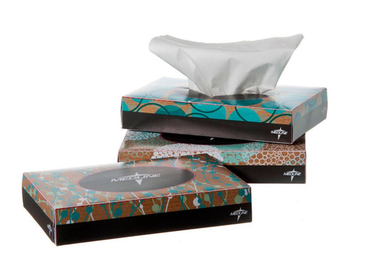 Medline Facial Tissue White -1/2 Inch 40 Count