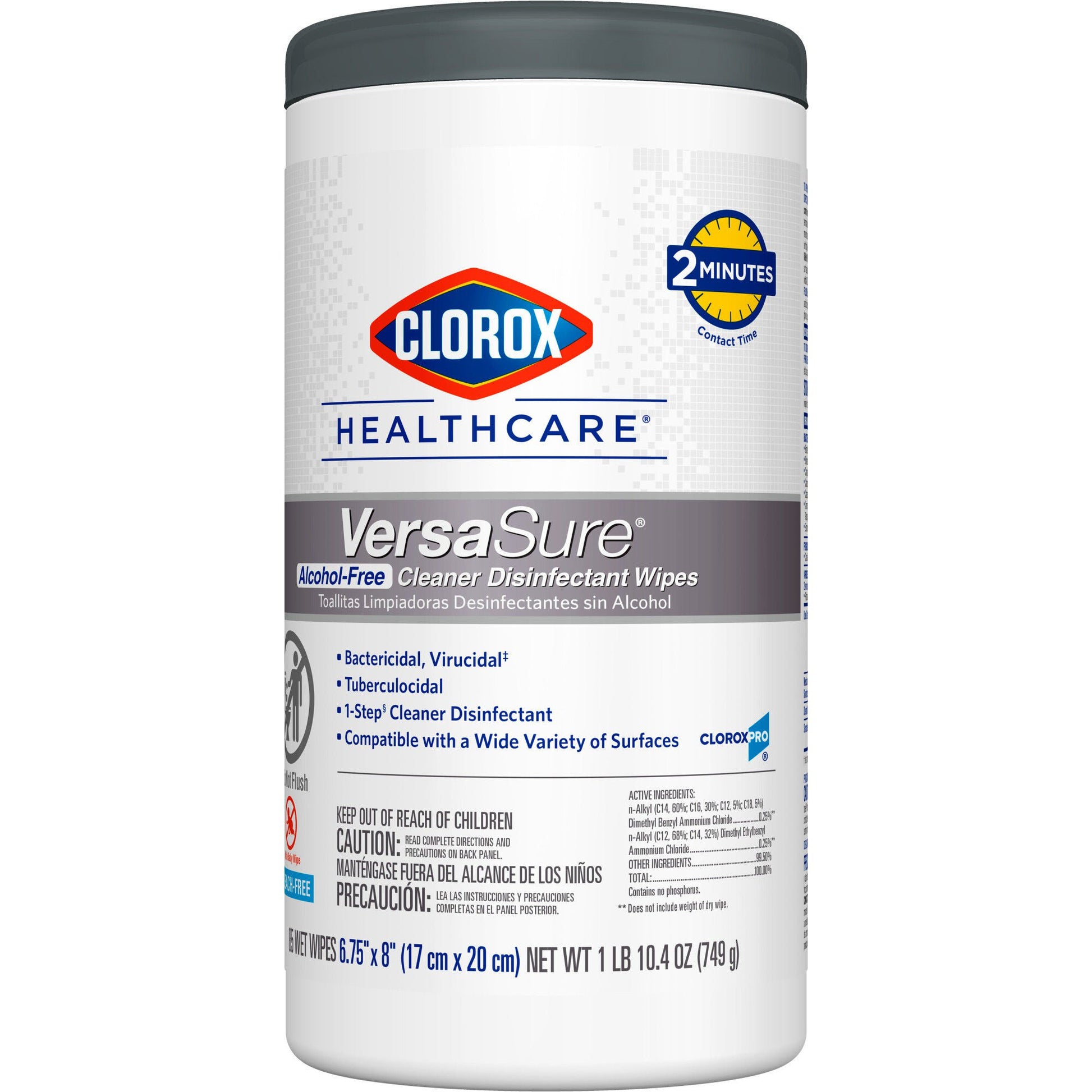 Clorox Healthcare® VersaSure® Cleaner Disinfectant Wipes