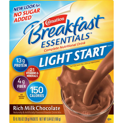 Carnation Breakfast Essentials® Light Start Chocolate Nutritional Drink Mix
