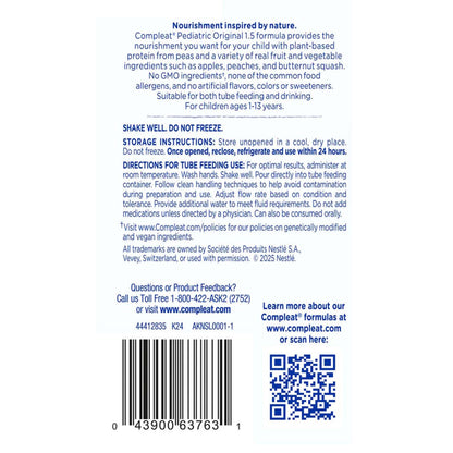 Compleat® Pediatric Original 1.5 Fruit Medley, Reclosable Carton