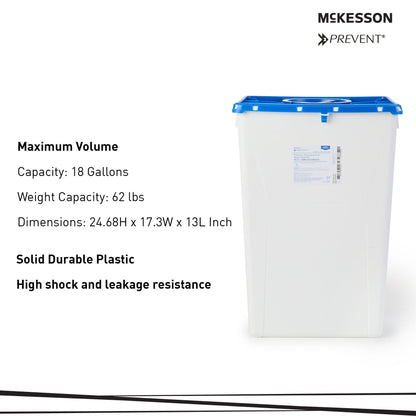 McKesson Prevent® Pharmaceutical Waste Container, Capacity