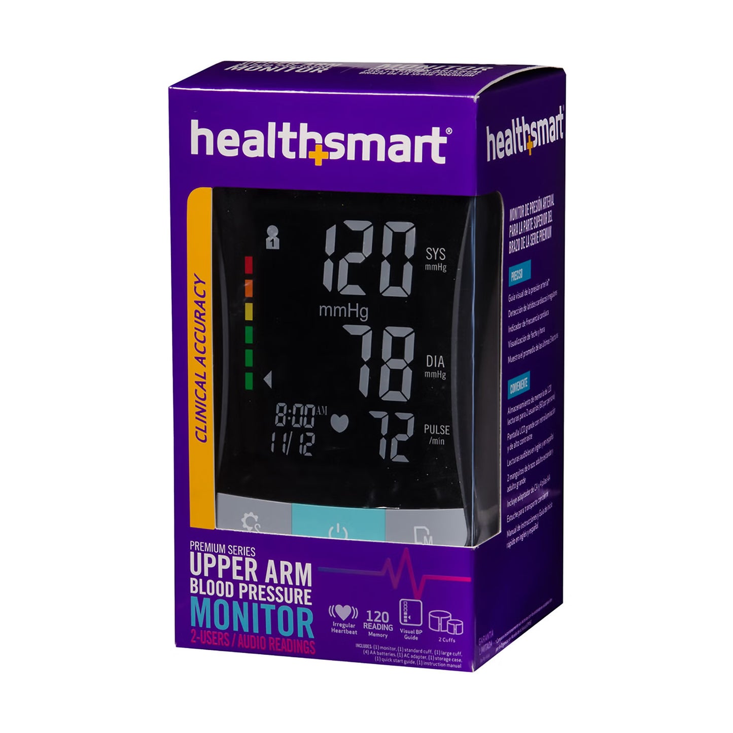 Mabis® One-Tube Blood Pressure Monitor, Digital, Black Cuff
