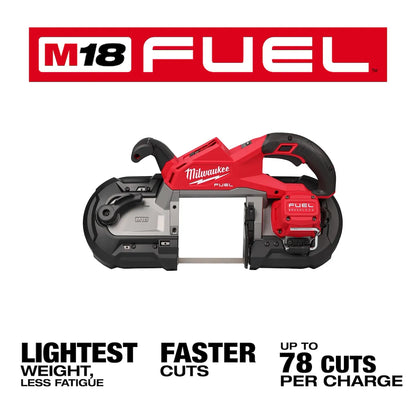 Milwaukee M18 FUEL Deep Cut Band Saw 2929-20 | 44.875 in Blade Length, M18 Battery