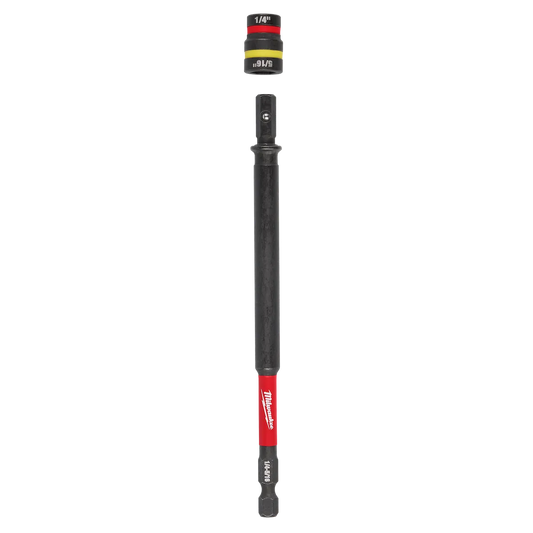 Milwaukee SHOCKWAVE Impact Duty 1/4” and 5/16” x 6” QUIK-CLEAR 2-in-1 Magnetic Nut Driver 49-66-4745 | 1/4" Drive