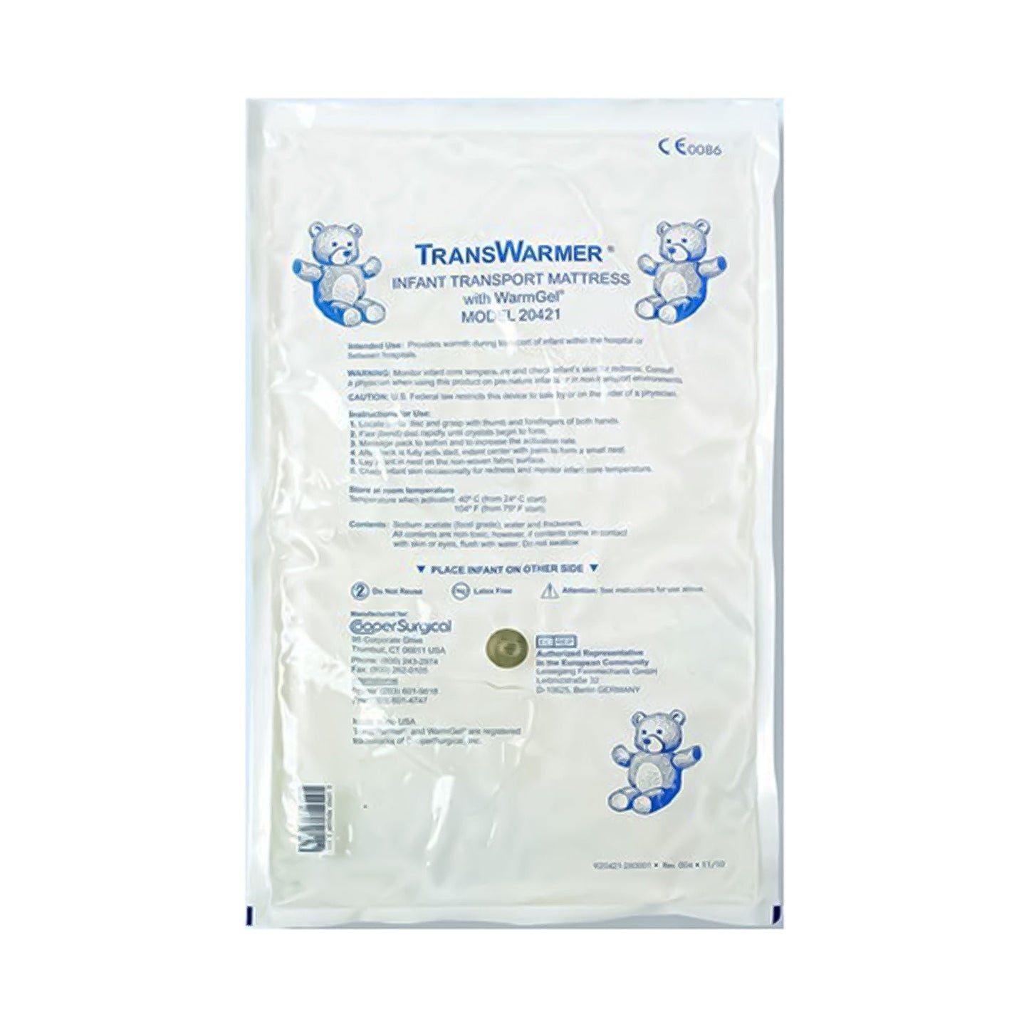 TransWarmer® Infant Transport Mattress with WarmGel®