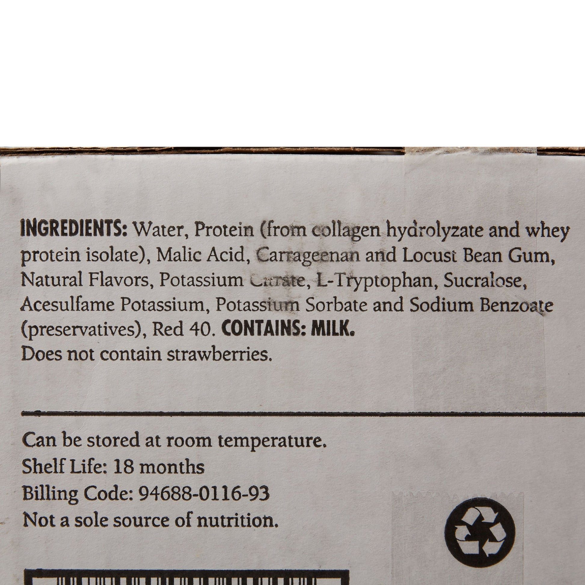 Gelatein® 20 Fruit Punch High Protein Gelatin, cup