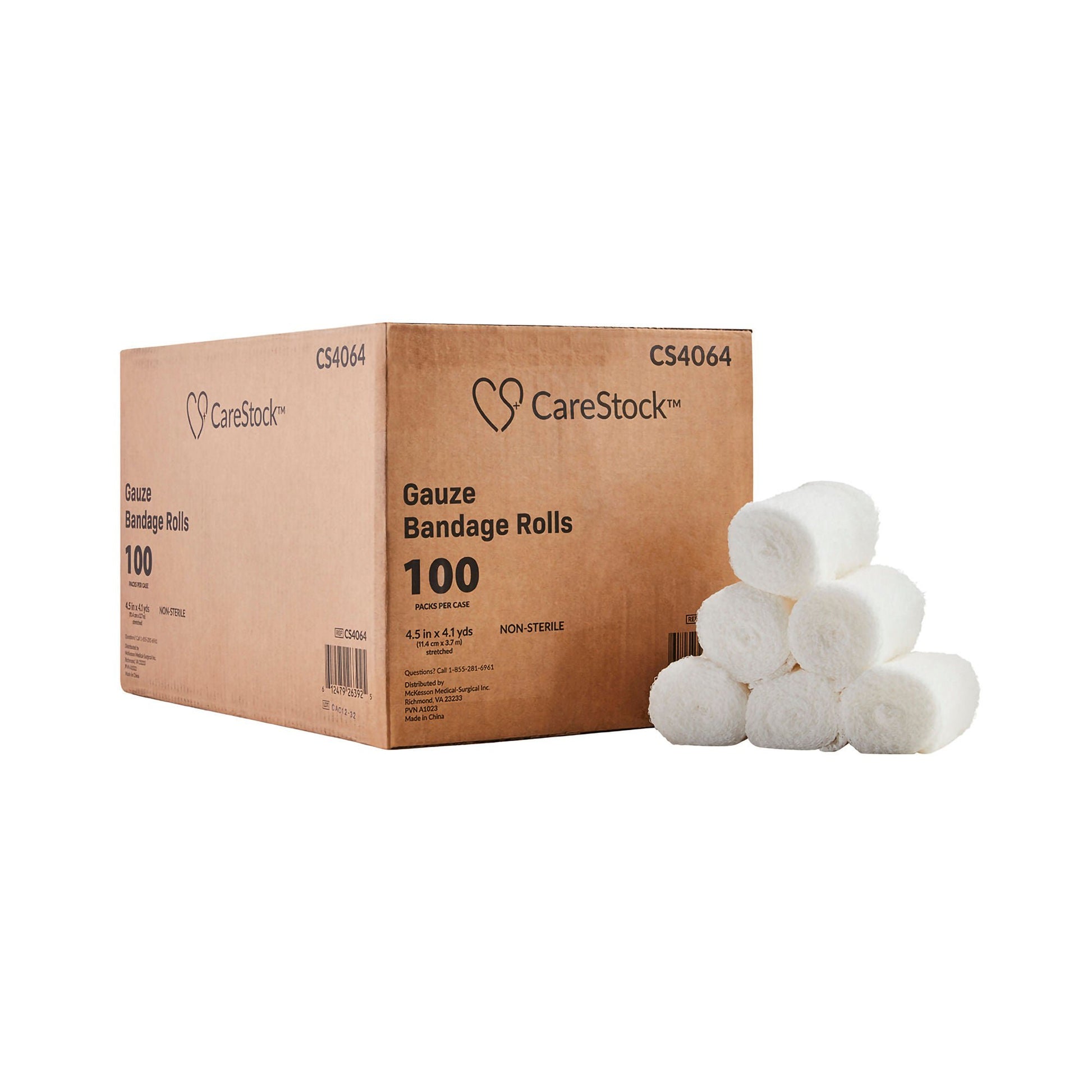 CareStock™ Nonsterile Gauze Bandage Roll, Sterile