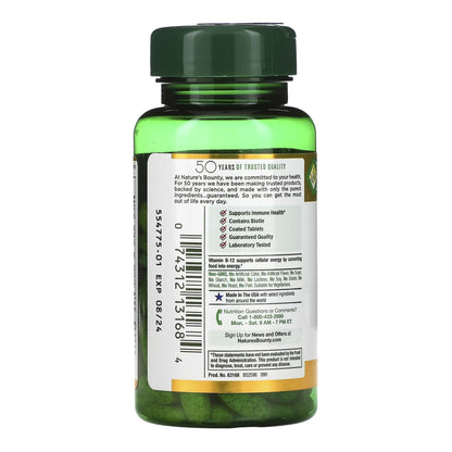 Nature's Bounty® Super B-Complex With Folic Acid Plus Vitamin C Coated Tablets