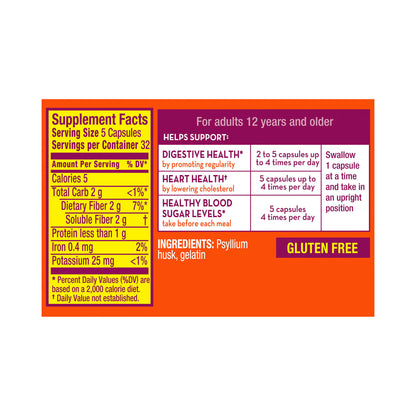 Metamucil® 3-in-1 Fiber Capsules