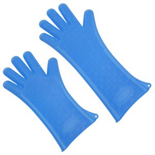 Silicone Heat Glove Silicone Temperature Management Gloves, Blue - view 2
